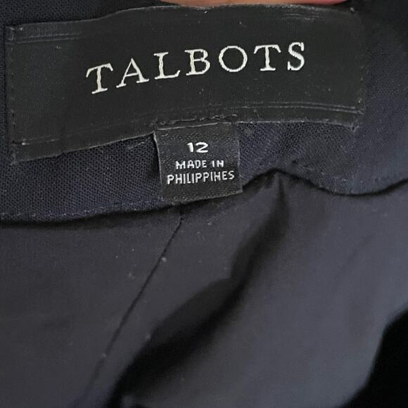 Women's Talbots Curvy Dress Pants Black Trousers Office Pants 12 - Picture 5 of 10